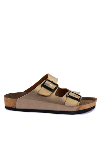 Lens Kadın Terlik Altın