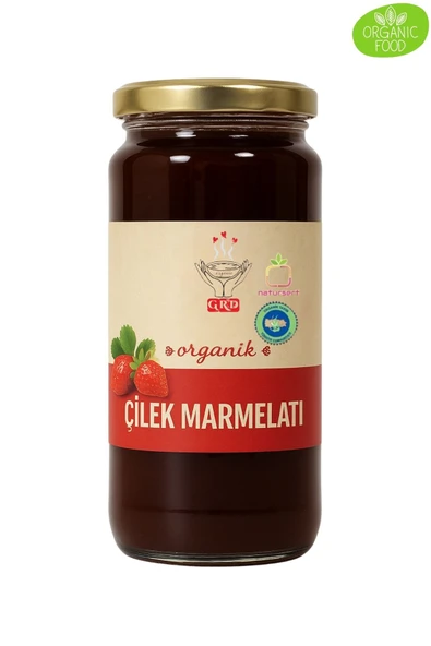 GRD ORGANİK ÇİLEK MARMELATI 270 gr