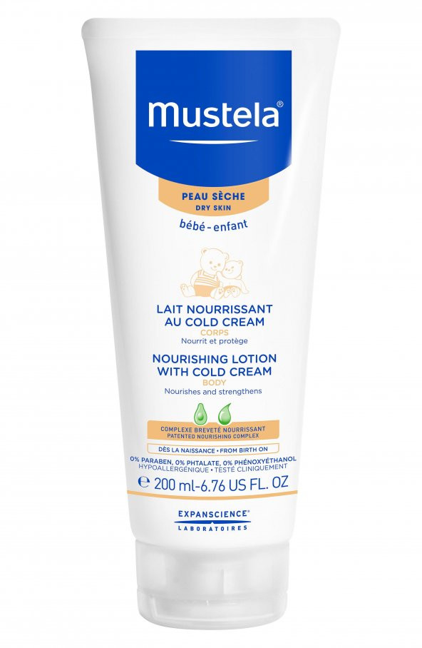 Mustela Body Lotion With Cold Cream Nutri - Protective Cold Cream İçeren Besleyici Vücut Losyonu 200 ml