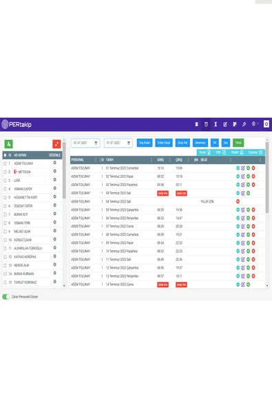 Personel Takip Programı WEB GİRİŞ-ÇIKIŞ Yazılımı - 2