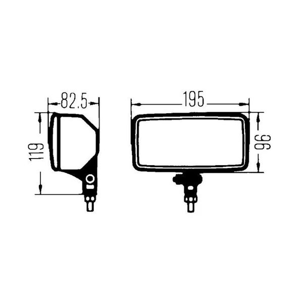Hella Comet 550 Uzun Hüzme 12V H3 Halojen Far 1ND005700-421 - 3