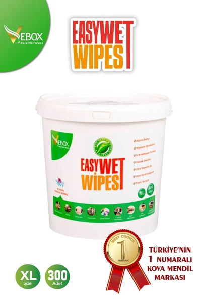 Vebox Easy Wet Wipes Kova Islak Mendil Büyülü Bahçe Kokulu Eko 300'lü