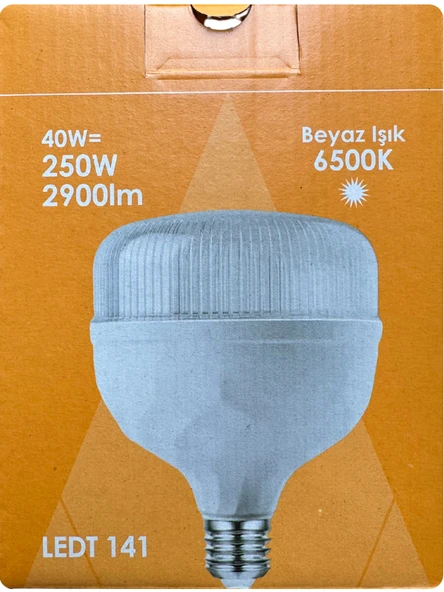(2 Adet) Osaka 40W (250W) Beyaz Işık E27 Duylu (Kalın Duy) Led Torch Ampul - 2
