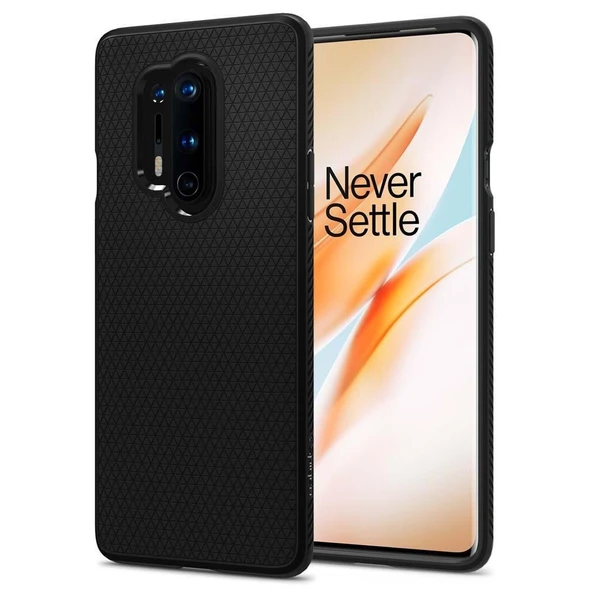 SPİGEN OnePlus 8 Pro Kılıf, Spigen Liquid Air Matte Black