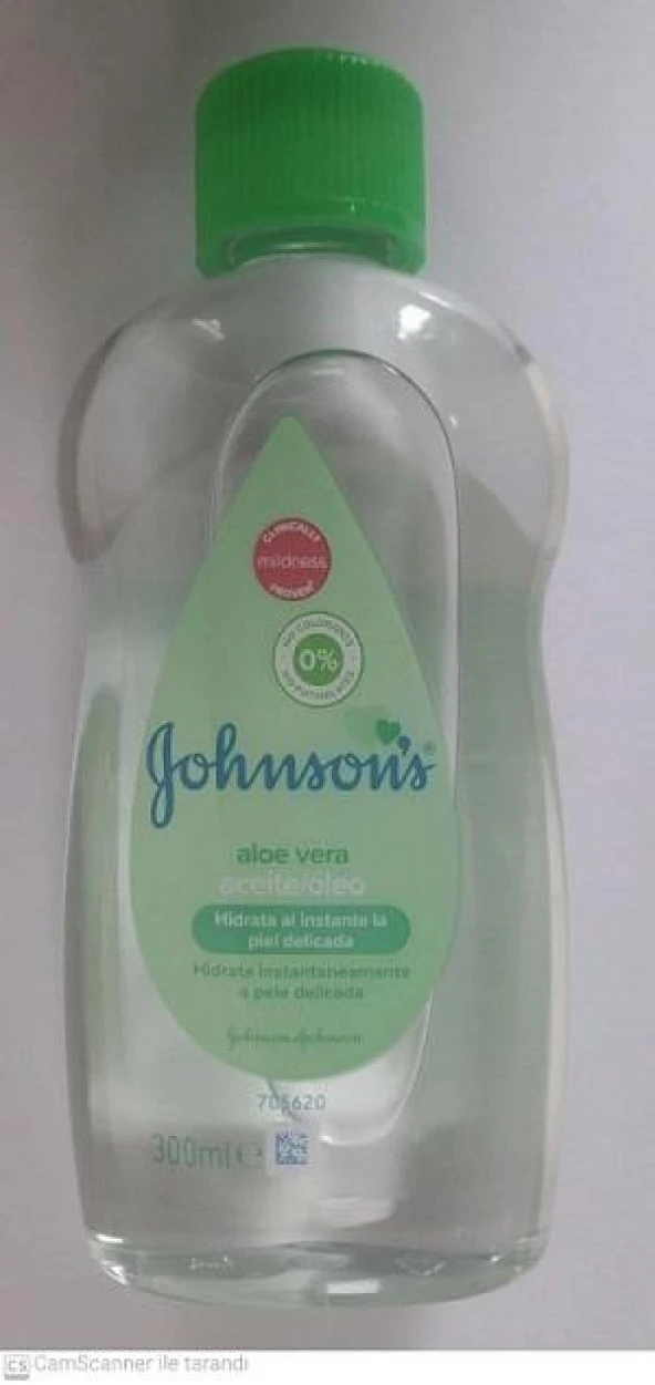 Johnson'S Baby Nemlendirici Bebek Yağı Aloe Vera 300 ml