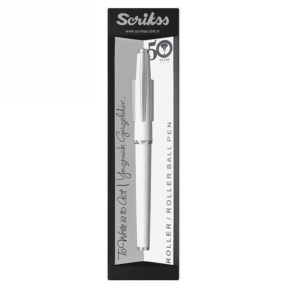 SCRIKSS ROLLER KALEM OZEL KUTU BEYAZ (33) ürün görseli