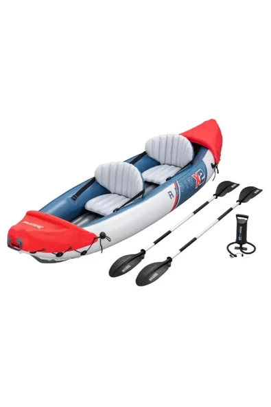 Bestway 65077 Lite-rapid X2  Çift Kişilik Şişme Kano 321X100 Cm Kano Set