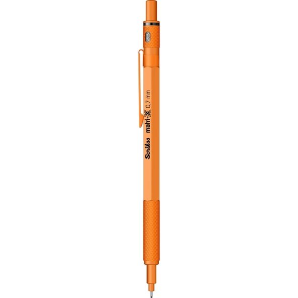 Scrikss MatriX 0.7mm Mekanik Kurşun Kalem Turuncu - Şeffaf Kutu - 2
