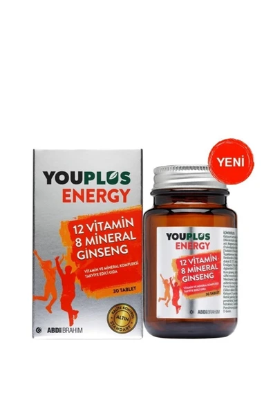 YOUPLUS Energy 12 Vitamin 8 Mineral Ginseng 30 Tablet