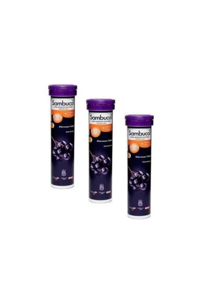 SAMBUCOL Plus Efervesan 3'lü Paket ürün görseli