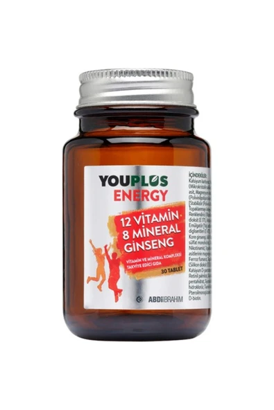 YOUPLUS Energy Vitamin Ve Mineral Kompleksi 30 Tablet - 3