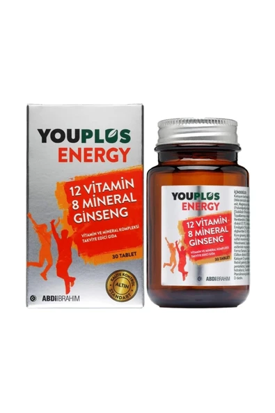 YOUPLUS Energy Vitamin Ve Mineral Kompleksi 30 Tablet