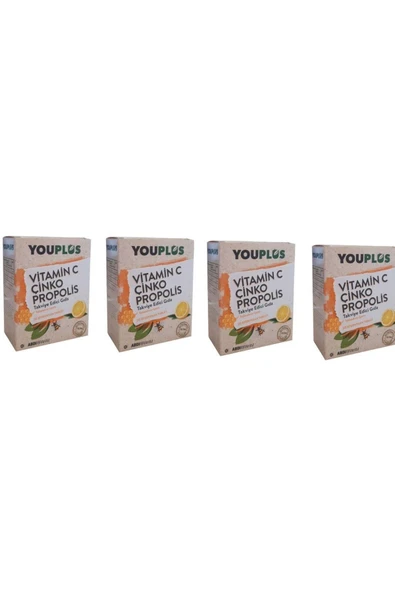 YOUPLUS Vitamin C Çinko Propolis 20 Efervesan-4 Kutu - Resim 2