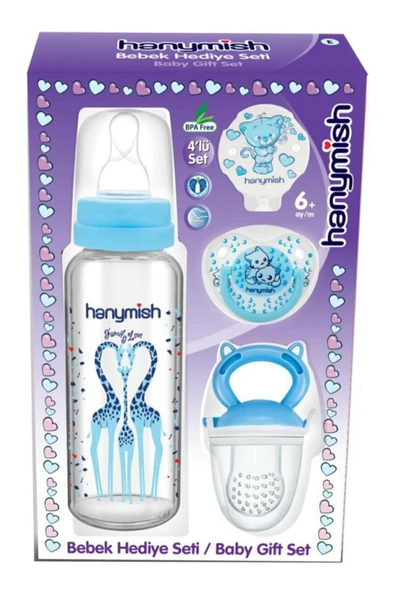 HANYMİSH Bebek Hediye Seti 4'lü
