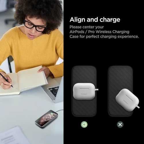 Spigen Essential F316W Qi Kablosuz Şarj Cihazı + Quick Charge 3.0 18W Priz Adaptörü + USB-C to USB-A Şarj Kablosu (iOS 7.5W / Android 15W Hızlı Şarj Destekli) - OUTLET - 2
