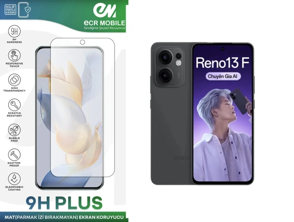 Oppo Reno 13F Ekran Koruyucu MAT Parmak İzi Bırakmayan Uyumlu Esnek Nano Kırılmayan - 1