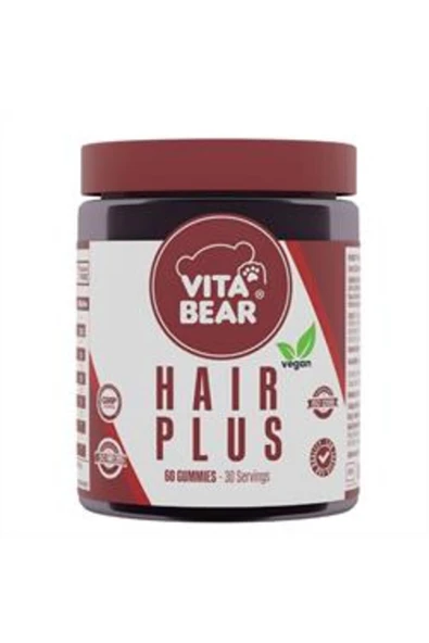 NOVAFACE STD Vita Bear Hair Plus Vegan Saç Vitamini 60 Gummies ( TEKLİDİR )