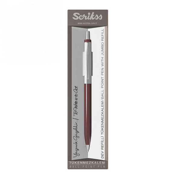 SCRIKSS TUKENMEZ KALEM BORDO (51)