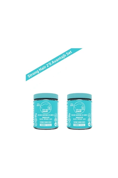 VİTA BEAR Strong Hair Gummy Vitamin 60 Adet X 2