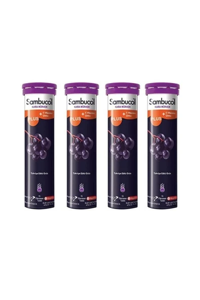 SAMBUCOL Plus 15 Efervesan Tablet 4 Adet - 1