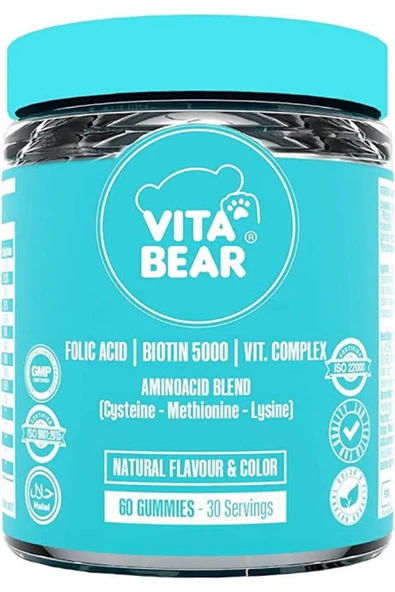 VİTA BEAR Strong Hair Gummy Vitamin 60 Adet - 2