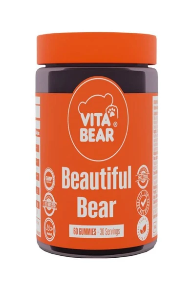 VİTA BEAR Beautiful Bear Cilt Vitamini-60 Gummies