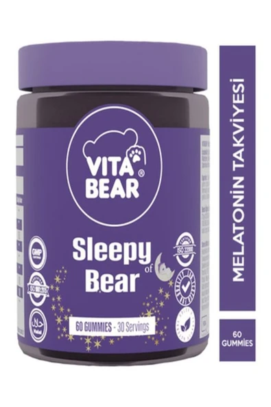VİTA BEAR Sleepy Bear Uyku Düzenleyici Vitamin 60 Gummies