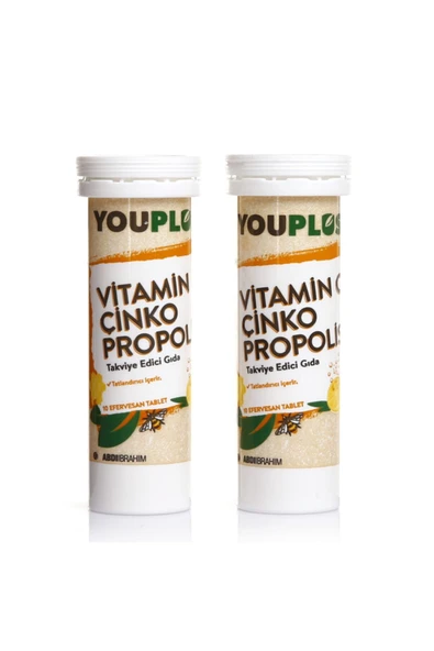 YOUPLUS Vitamin C Çinko Propolis 20 Efervesan Tablet ( 1 ADET ) - Resim 6