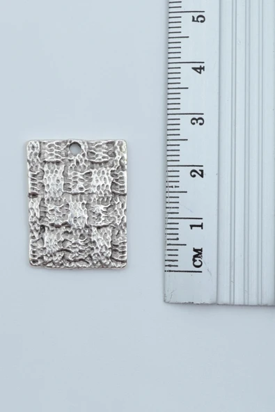 Trend Gümüş Kaplama Örme Zincir Kolye - Resim 3