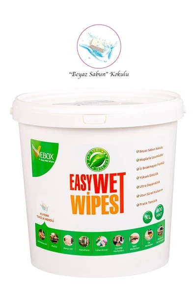 Vebox Easy Wet Wipes Beyaz Sabun