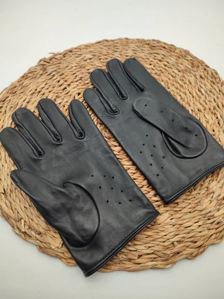 Kadın Deri Eldiven Motorcu Modeli - 10