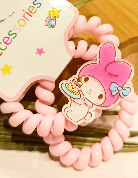 Monalisa Home Pembe İkili Lüks Gösterişli Elastilk Kıvrımlı Toka ürün görseli