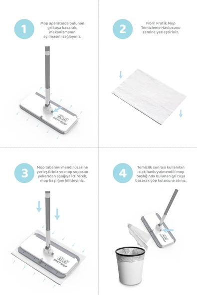 Fibril  Easy Mop Pratik Temizlik Sistemi - Resim 6