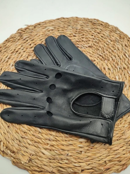 Erkek Deri Eldiven Motorcu Modeli - 11