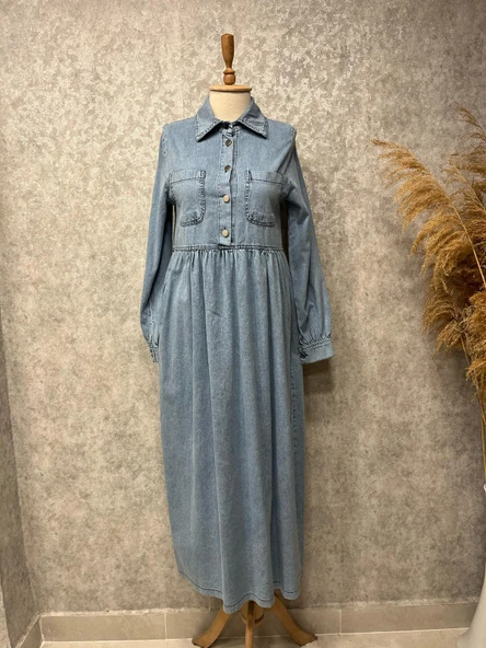 25Y61540 ELBİSE KOT ÖNÜ CEPLİ - Resim 4