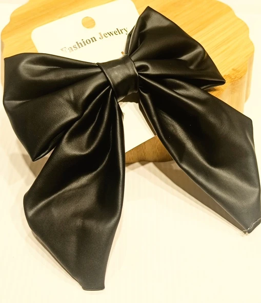 Monalisa Home Mat Siyah Lüks Gösterişli  Fiyonk Klips Toka ürün görseli