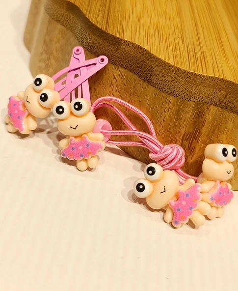 Monalisa Home İkili Lüks Figürlü Küçük Lastik Ve Çıtçıt  Toka ürün görseli