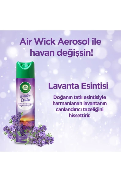 Air Wick Sprey, Aerosol Oda Kokusu  Lavanta Esintisi 300 ml 1 Adet - 3
