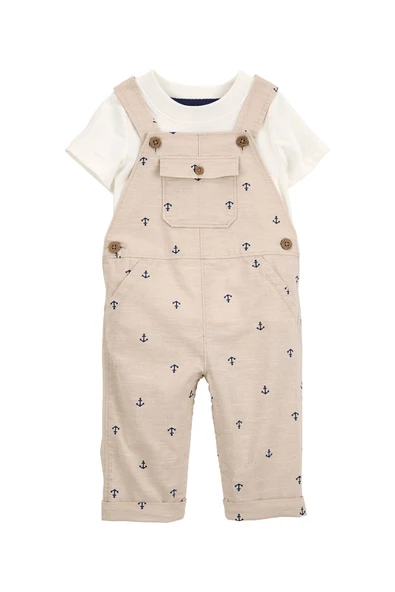 Carter's Erkek Bebek Salopet Set 2'li Paket 1S428510