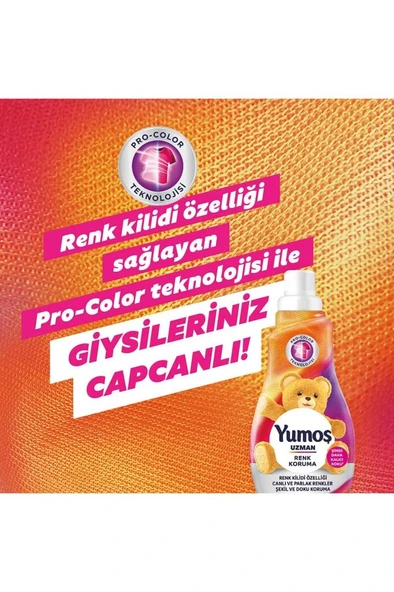 Yumoş Uzman Renk Koruma Çamaşır Yumuşatıcısı 1200 ML - 5
