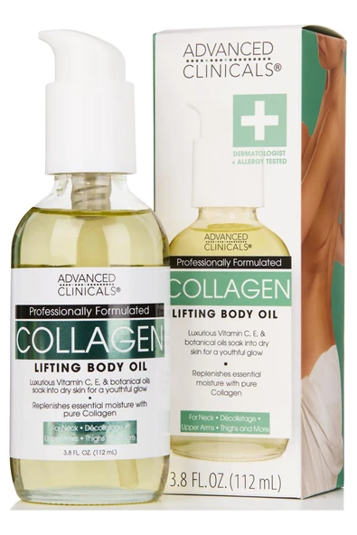 Advanced Clinicals Collagen Sıkılaştırıcı Vücut Yağı 112ML