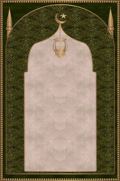 Seccade Diz Ağrıtmayan Yumuşak Halı Seccade ve Namazlık - Resim 2