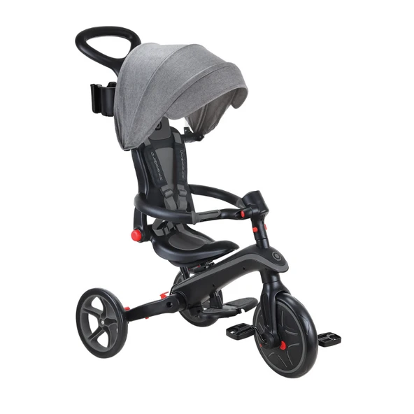 Globber Explorer 4in1 Katlanabilir Bisiklet - Siyah/Gri - 2