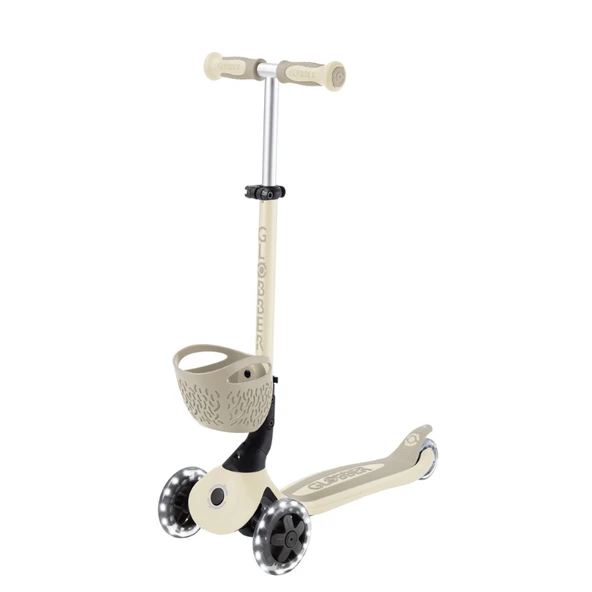 Globber Go Up Baby 360 Işıklı Scooter - Koyu Bej - 6