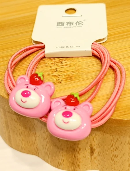 Monalisa Home Lüks Figürlü İkili  Renkli Lastik Toka ürün görseli