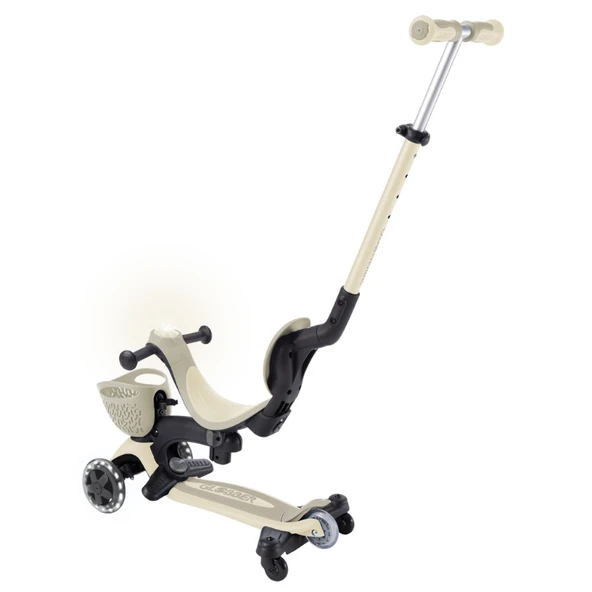 Globber Go Up Baby 360 Işıklı Scooter - Koyu Bej - 4