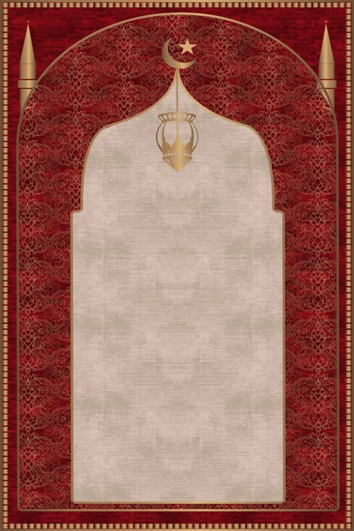 Seccade Diz Ağrıtmayan Yumuşak Halı Seccade ve Namazlık - Resim 2