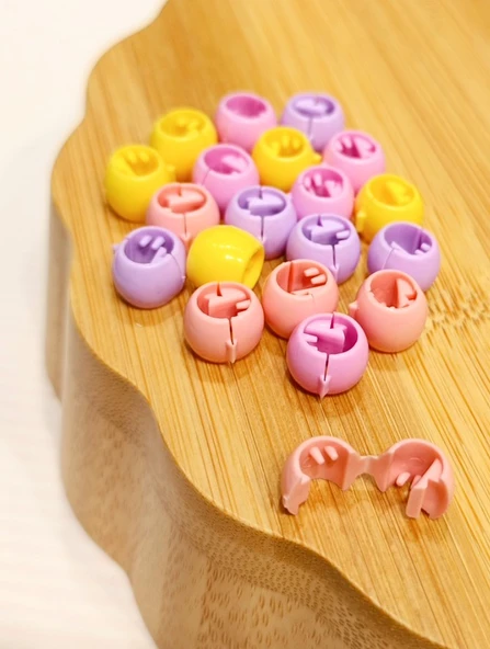 Monalisa Home 20 Adet Lüks Figürlü Renkli Küçük Saç Örgü Süs Toka ürün görseli 1