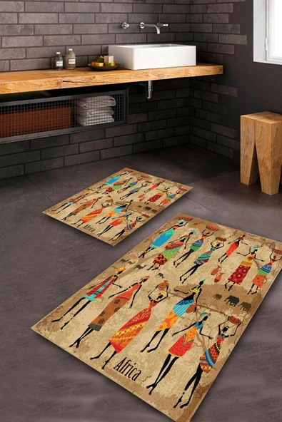 Multi  Taban Africa Banyo Paspas Takımı  BPS-1814