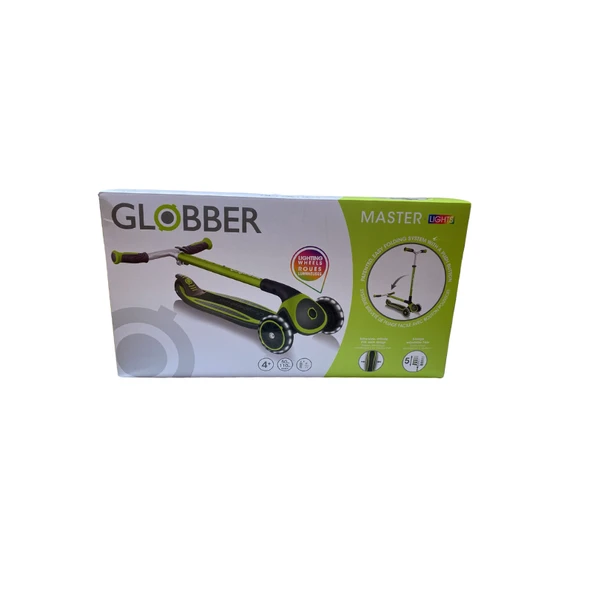 Globber Master Işıklı Katlanabilir Scooter - Yeşil - 6